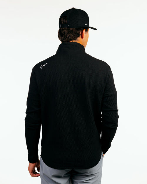 Black Waffle Quarter Zip