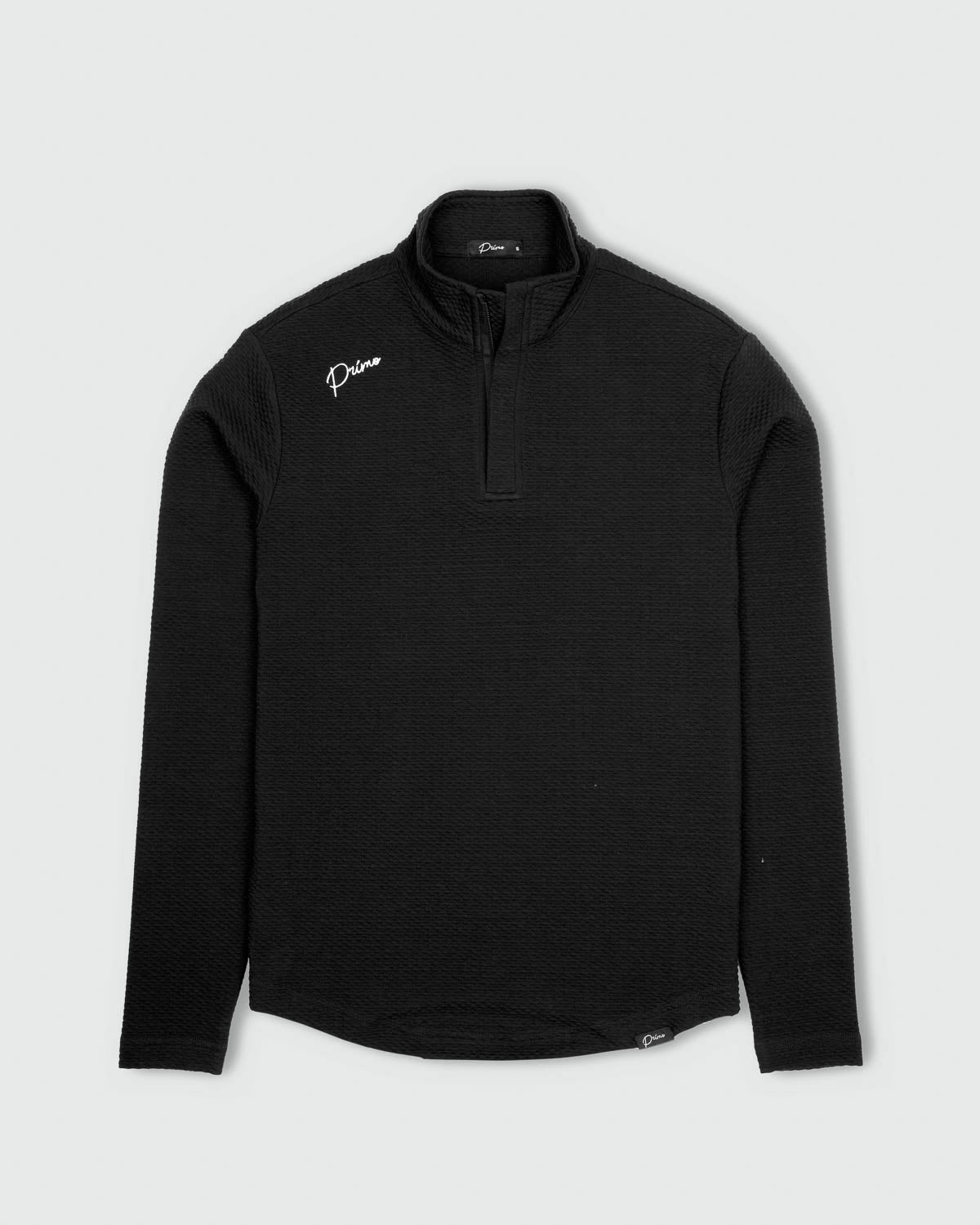 Black Waffle Quarter Zip