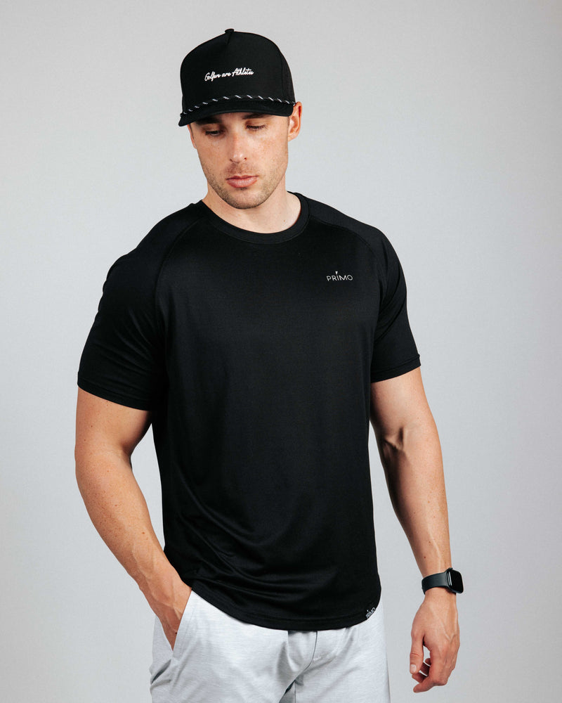 Men's Black Active Tee