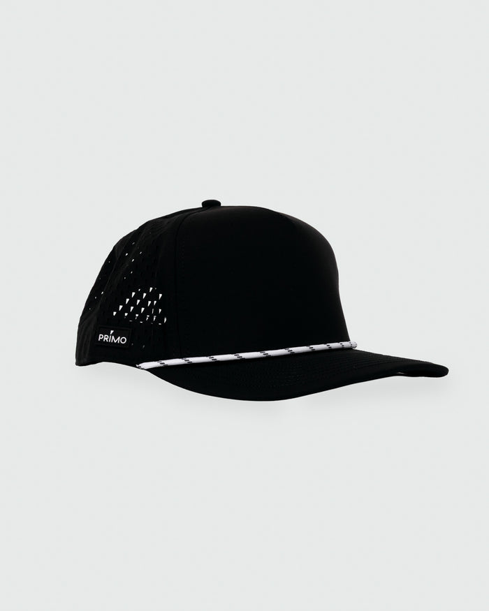 Black Blank Hat w/ Rope
