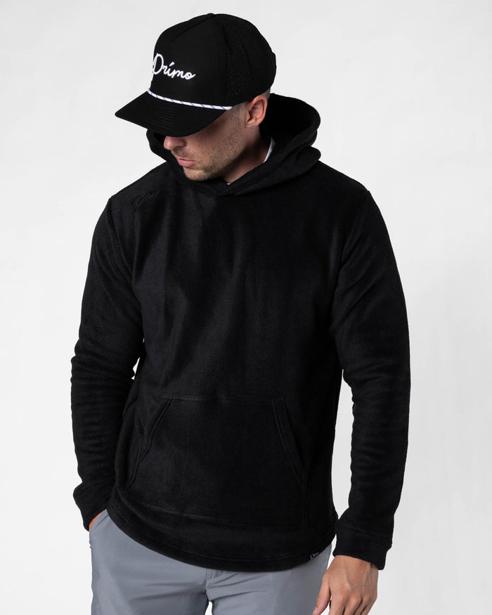 Black Polar Fleece Hoodie