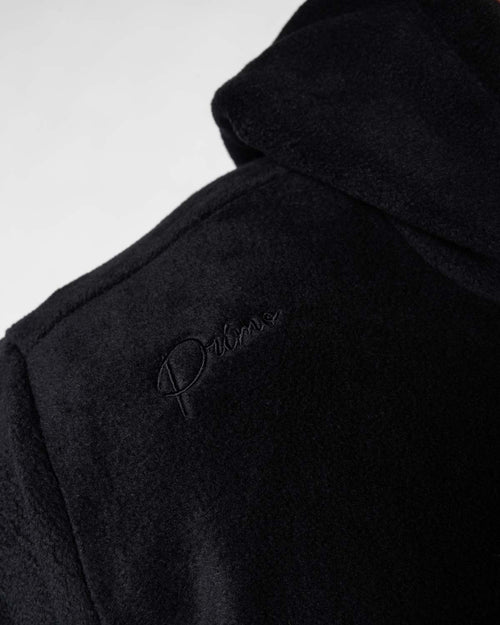 Black Polar Fleece Hoodie