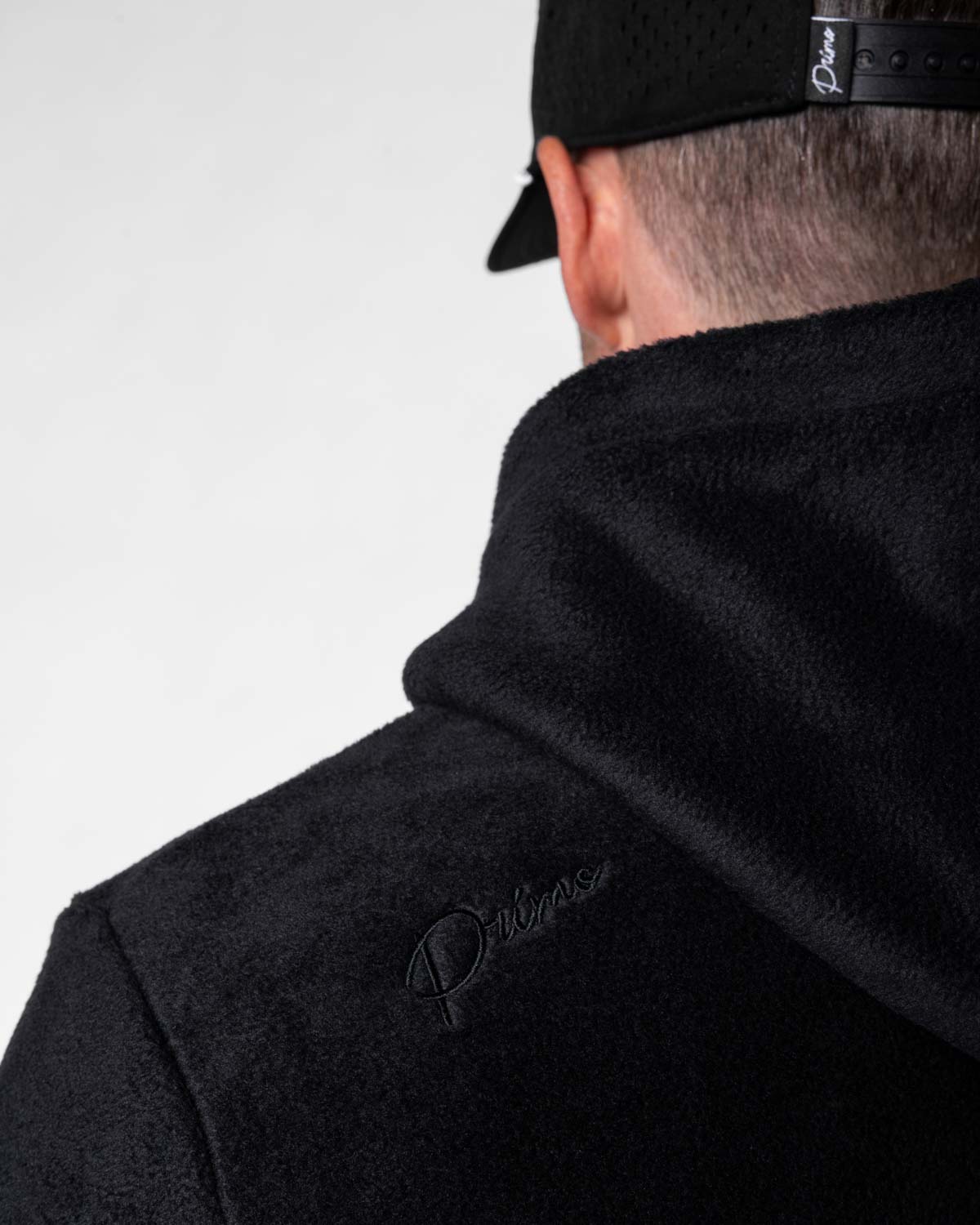 Black Polar Fleece Hoodie