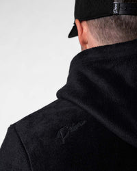 Black Polar Fleece Hoodie