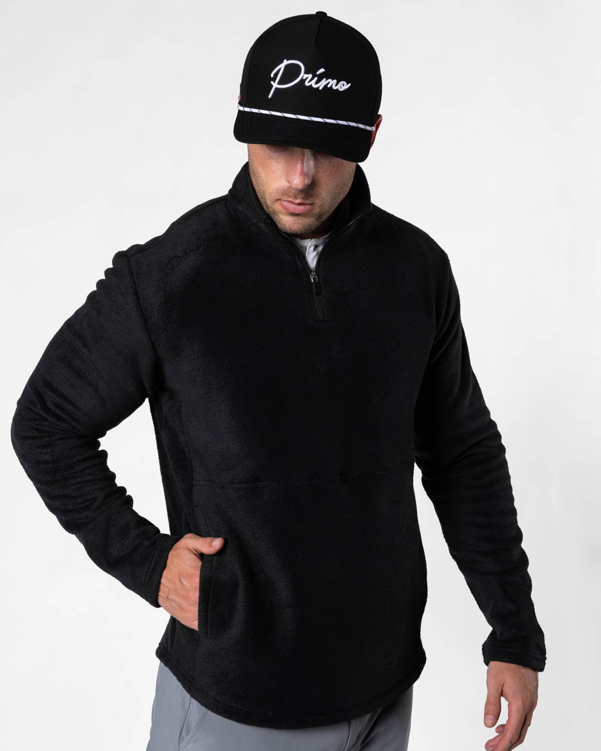 Black Polar Fleece Q Zip