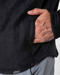 Black Polar Fleece Q Zip