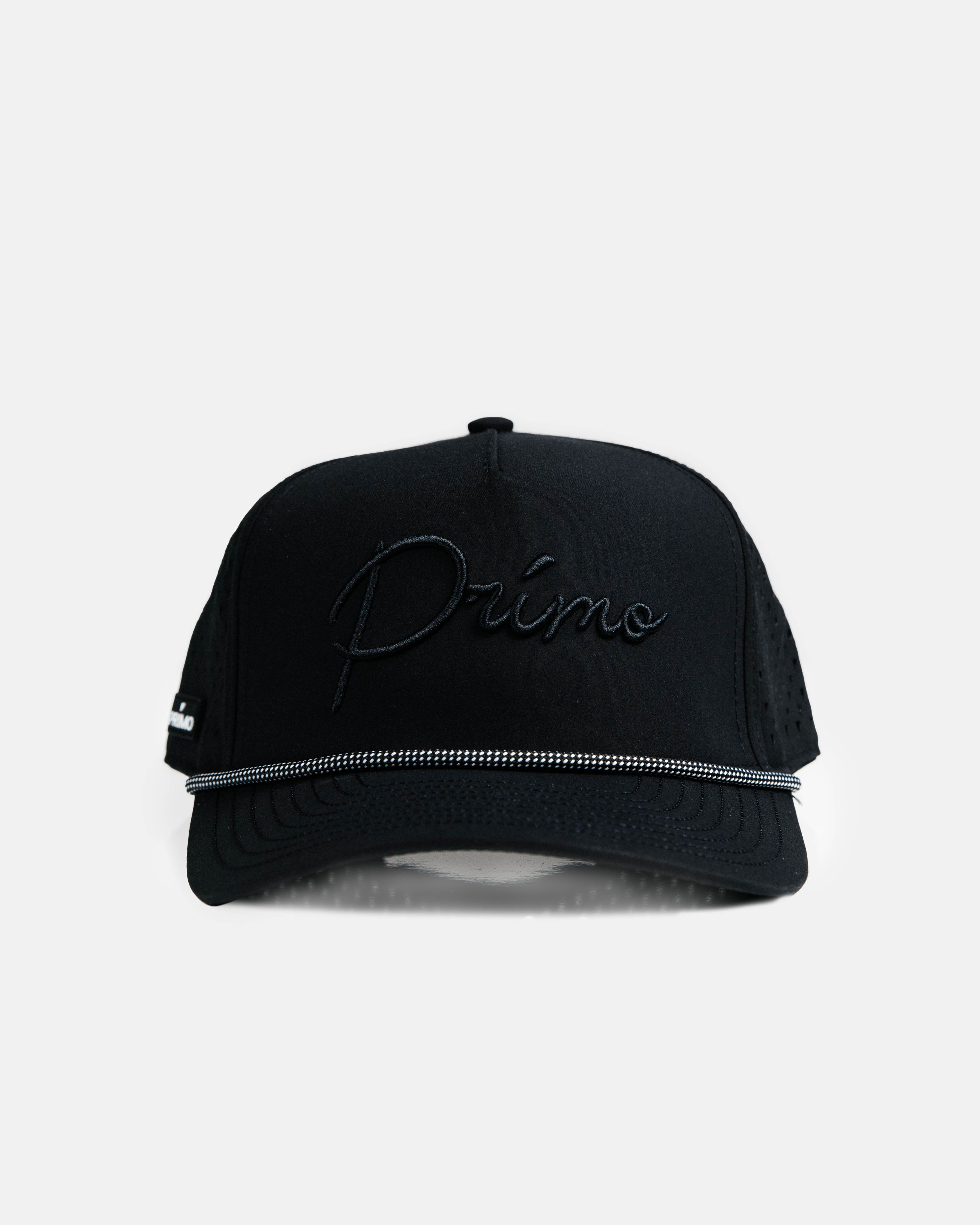 Black Monochrome Cursive Hat – Primo Golf Apparel