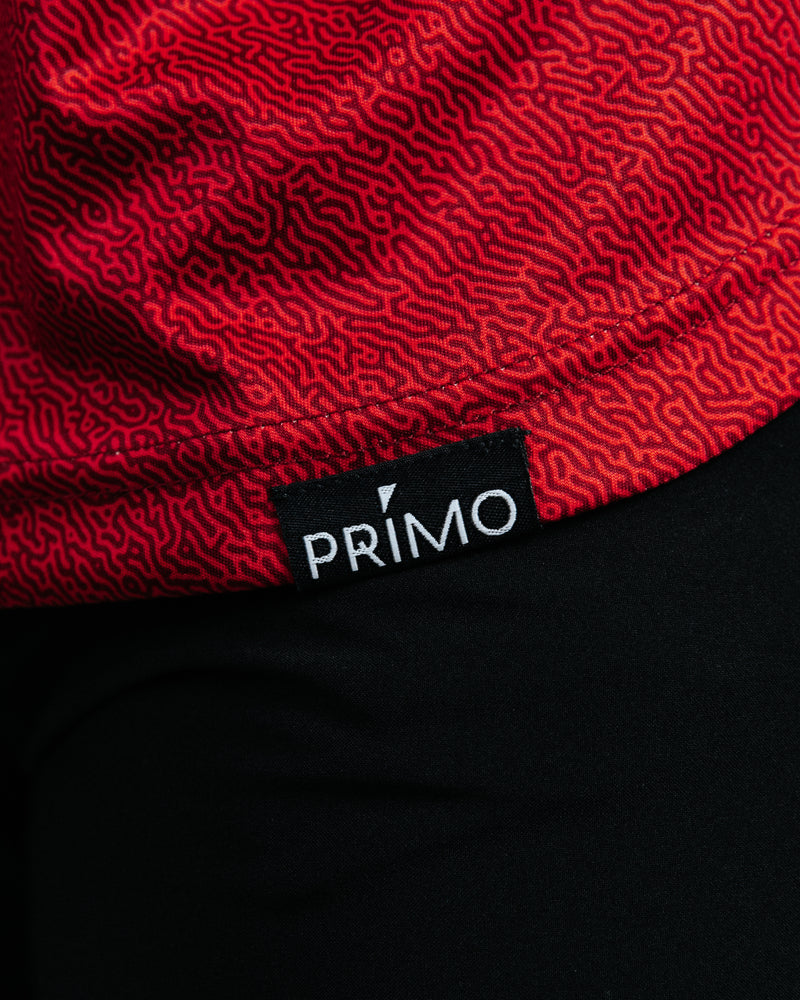 Primo Blade Collar Polo - Red Maze