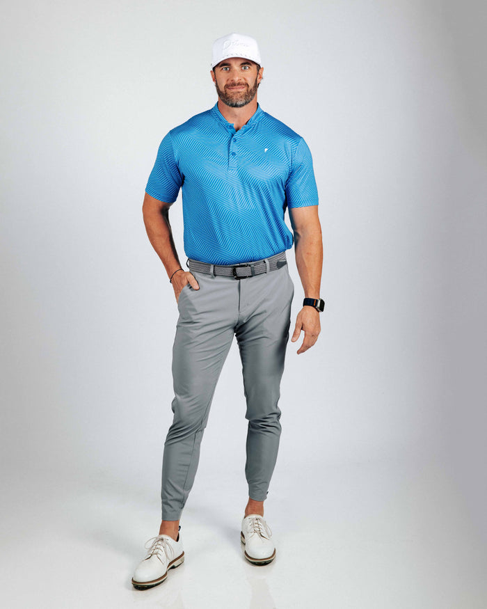 Blue Chevron Blade Polo