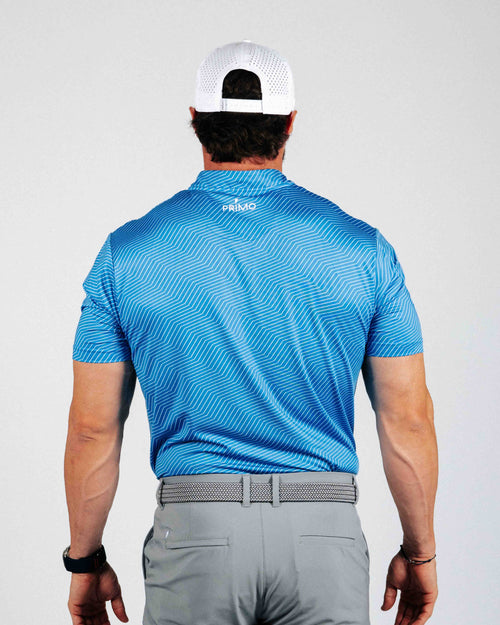 Blue Chevron Blade Polo