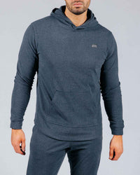 Primo Rib Knit Hoodie - Blue Gray