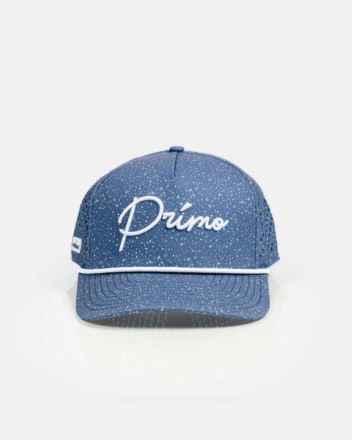 Blue Speckled Cursive Hat