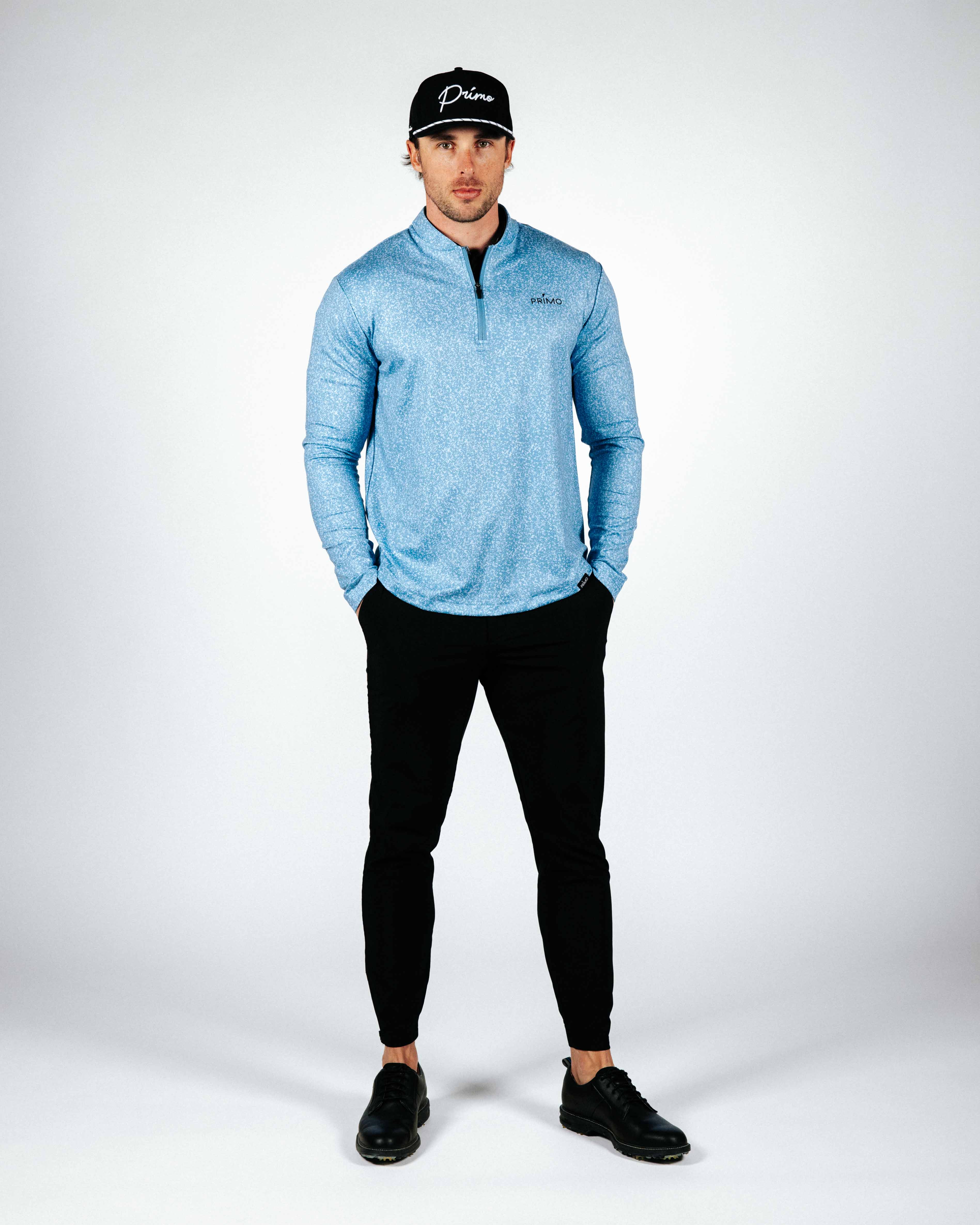 Blue Static Blade Quarter Zip – Primo Golf Apparel