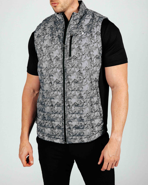 Marble Puff Vest