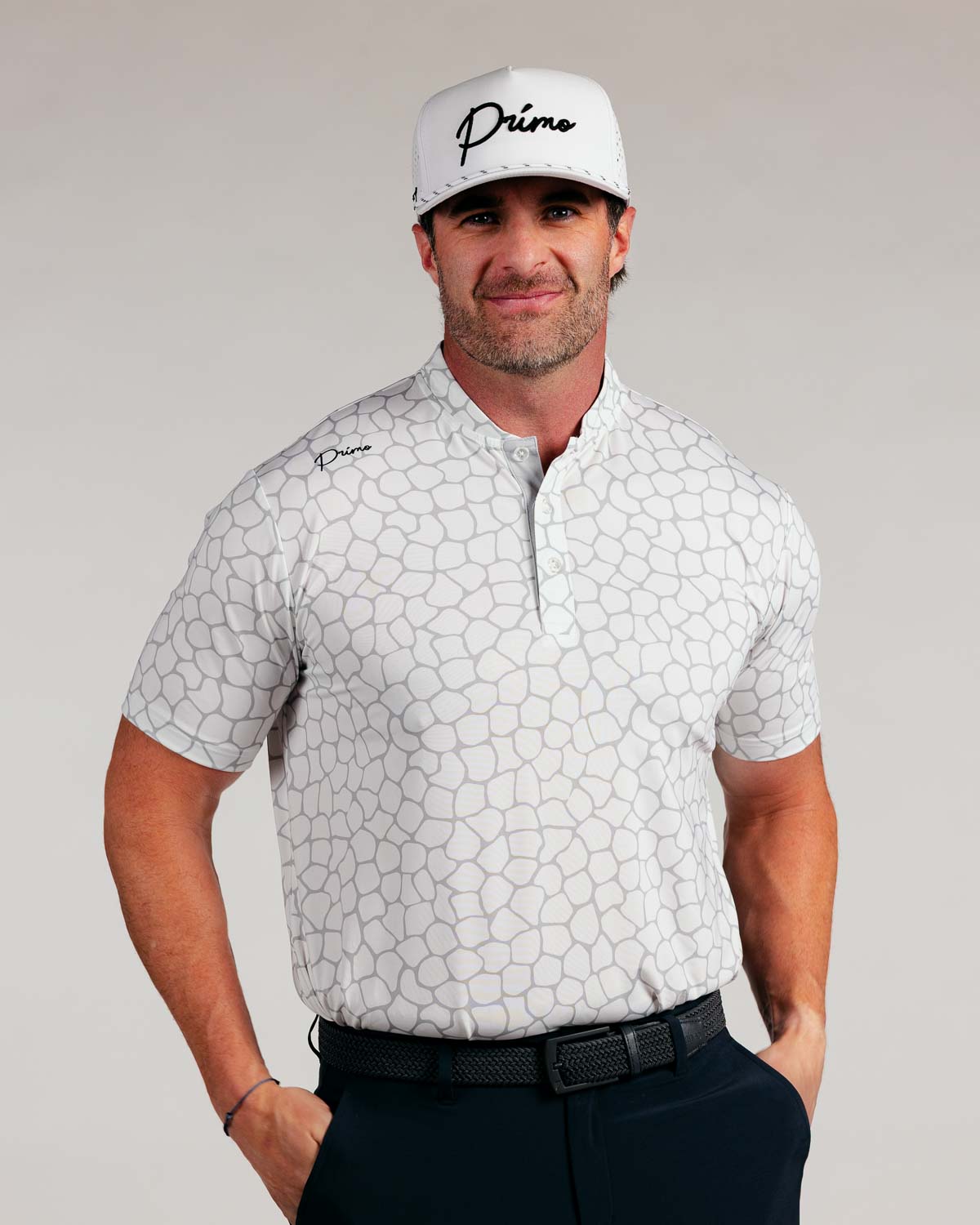 Cursive Blade Polo - Cobblestone