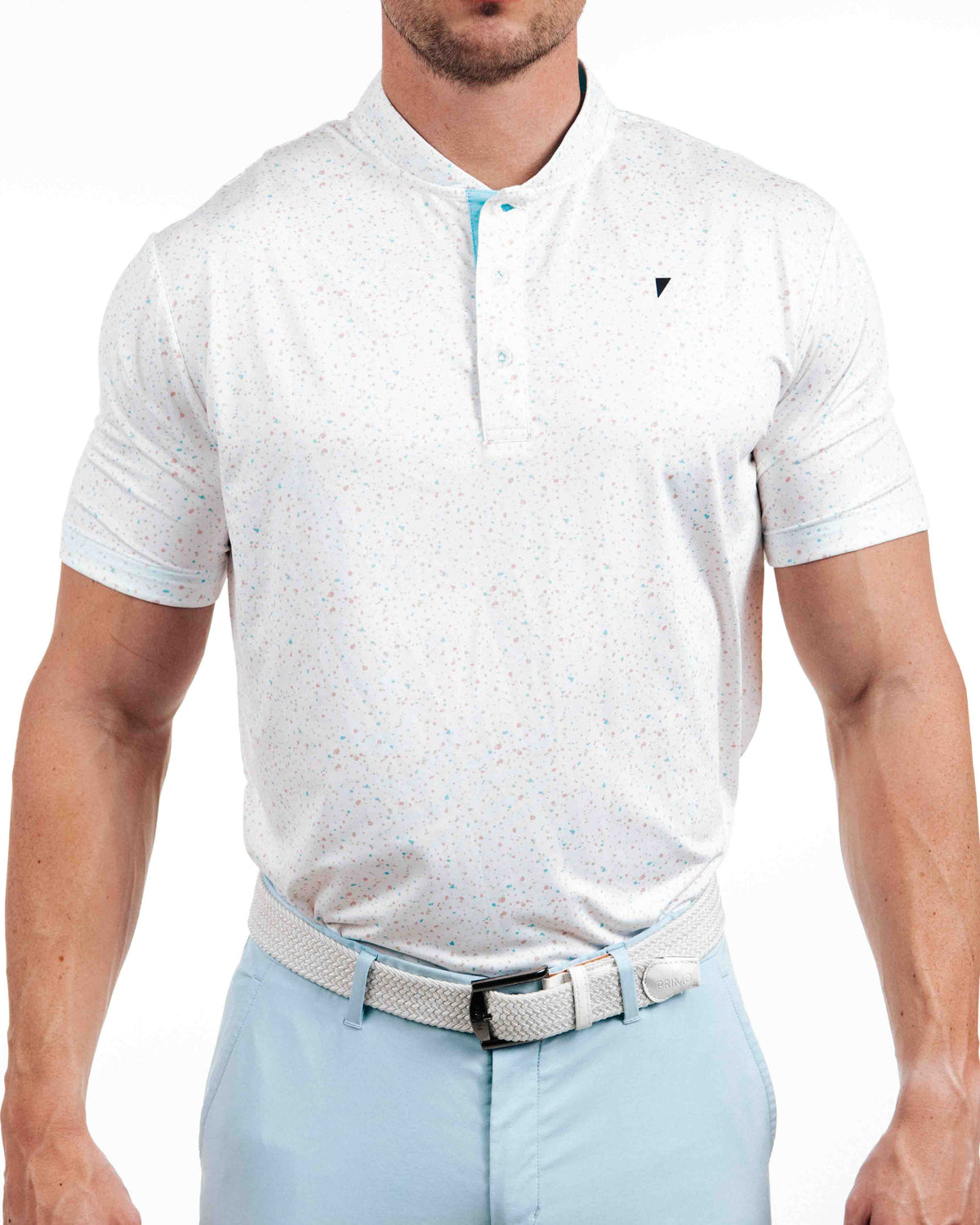 Primo Blade Collar Polo - Cotton Candy – Primo Golf Apparel