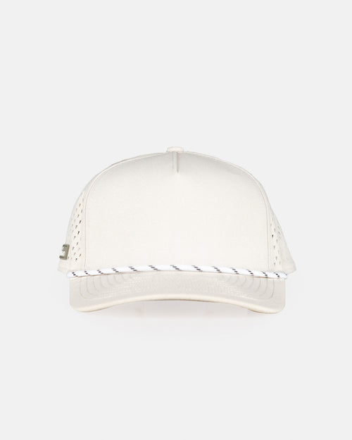 Blank 5 Panel Hat - Beige Rope
