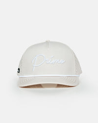 Cream Cursive Hat