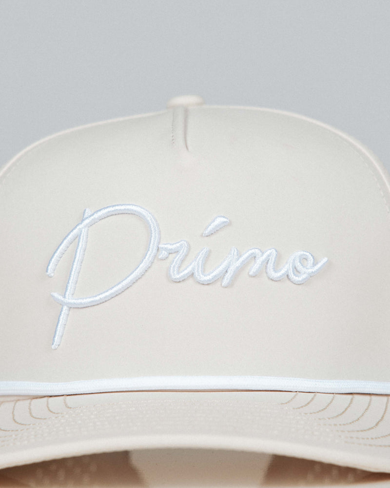 Cream Cursive Hat