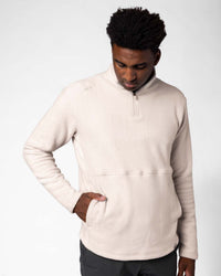 Light Khaki Polar Fleece Q Zip