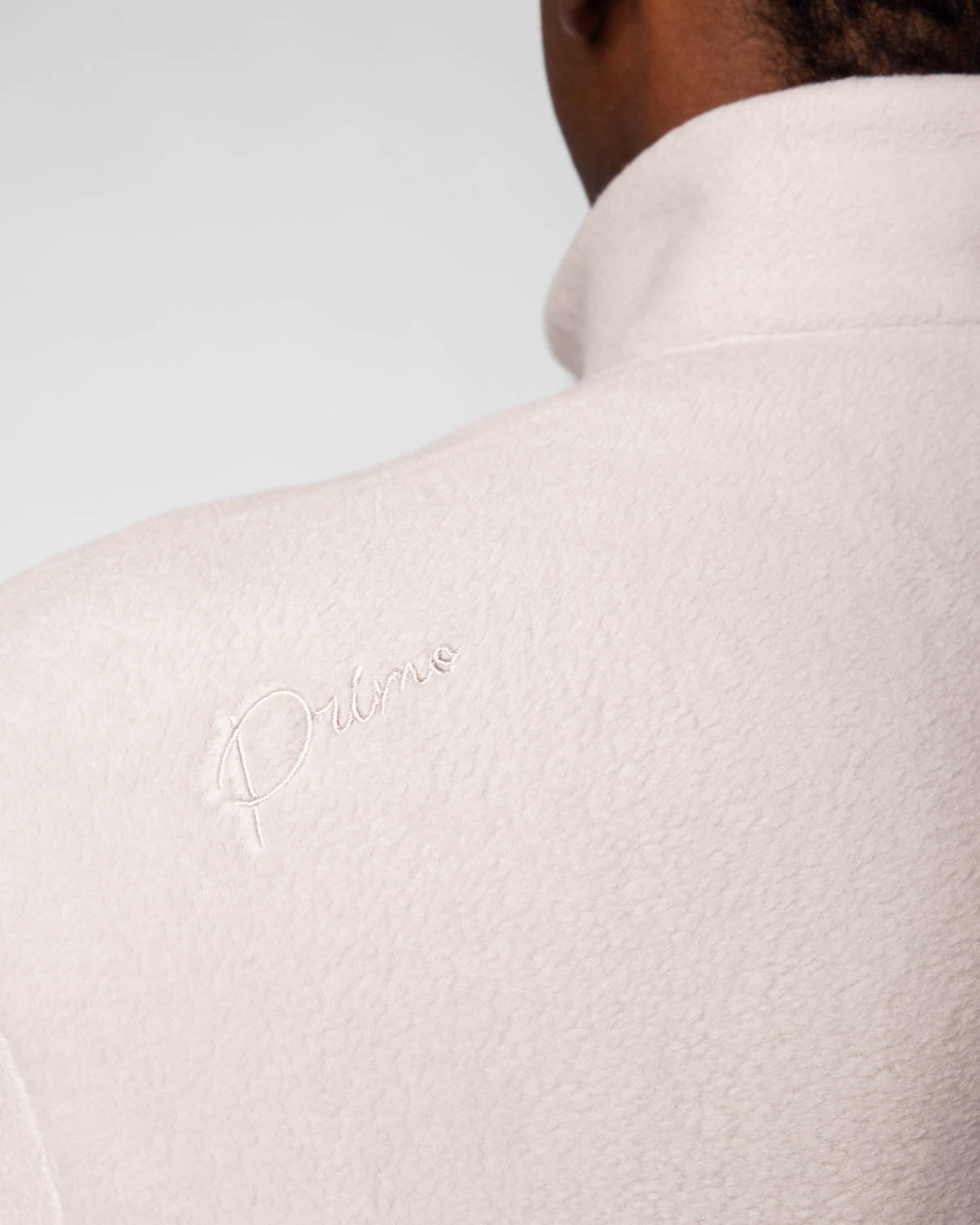 Light Khaki Polar Fleece Q Zip