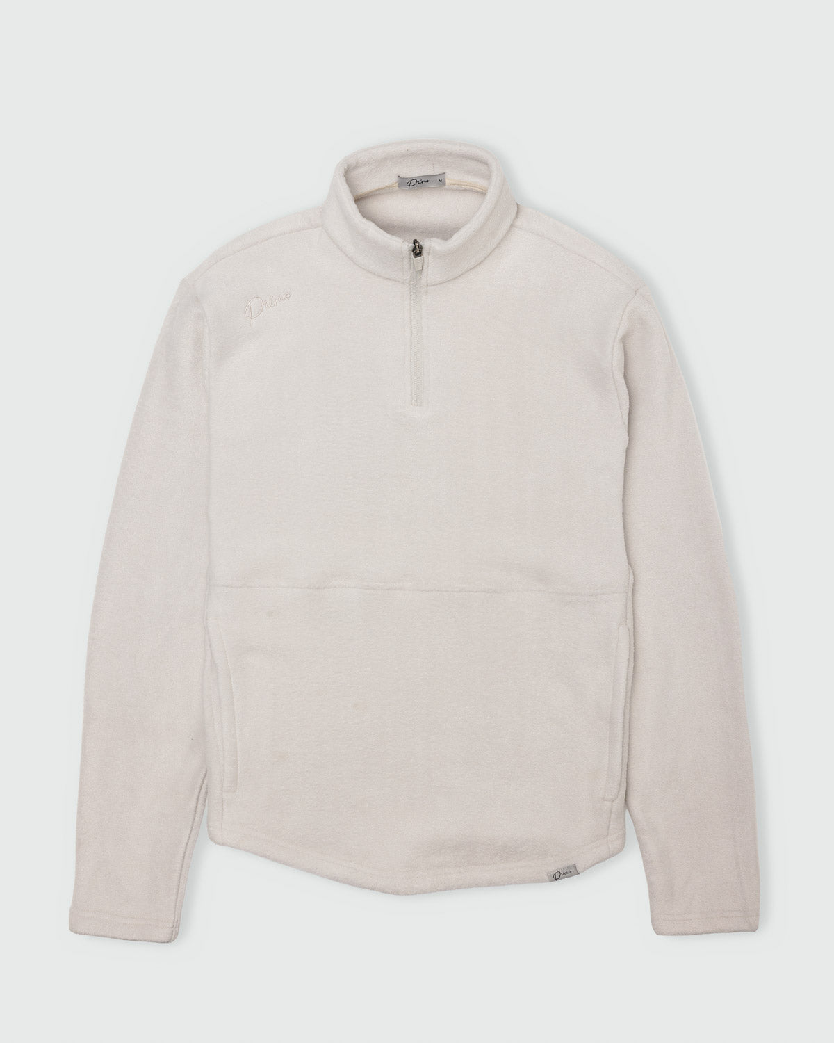Light Khaki Polar Fleece Q Zip