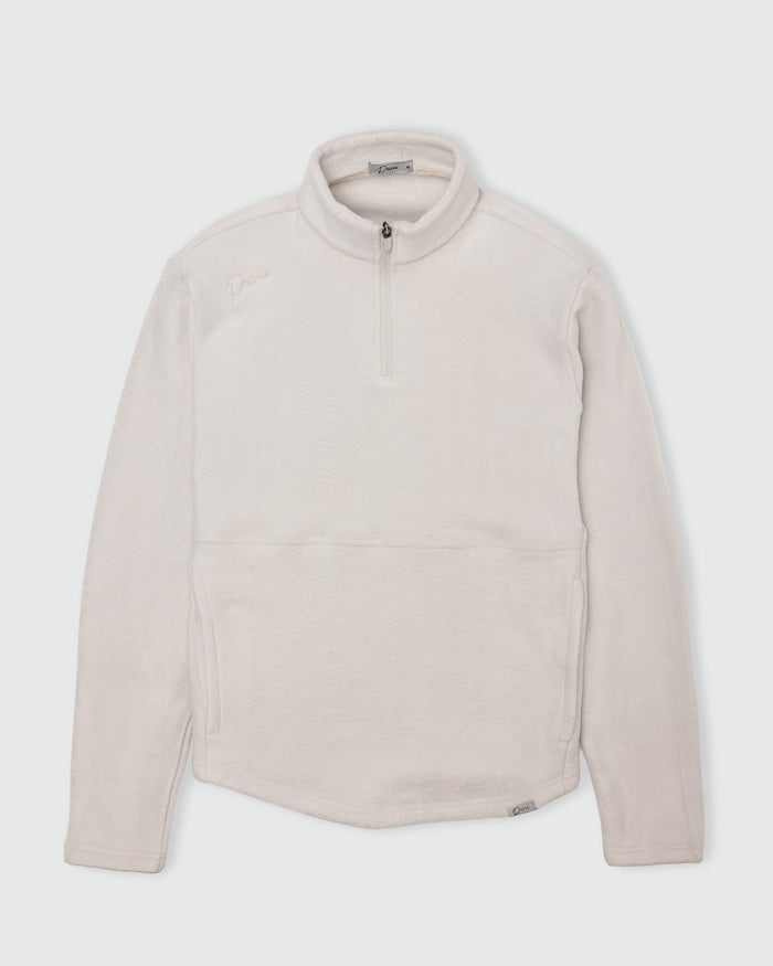Light Khaki Polar Fleece Q Zip