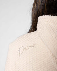 Women's Light Khaki Waffle Hoodie