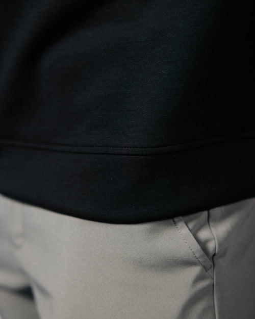 Men's Black Golf Crew Neck