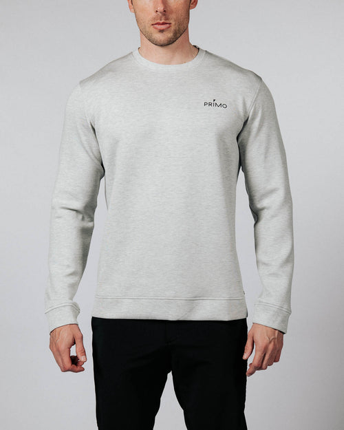 Men's Heather Gray Golf Crew Neck