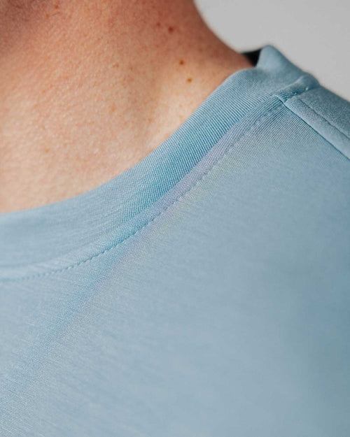 Men's Stone Blue Golf Crew Neck