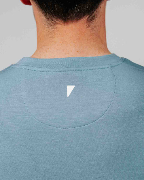 Men's Stone Blue Golf Crew Neck