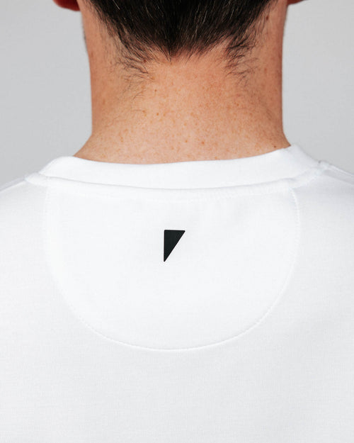 Men's White Golf Crew Neck