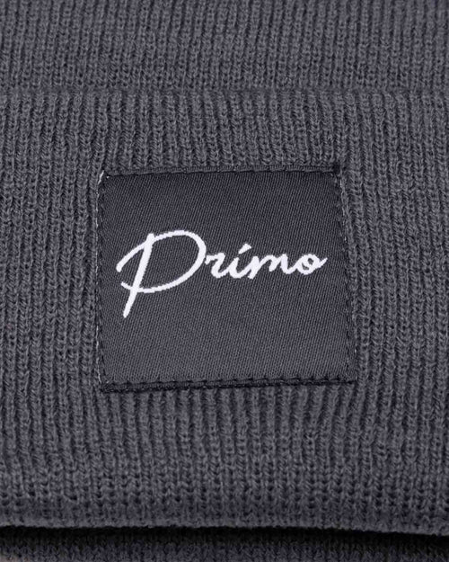 Dark Gray Cursive Beanie