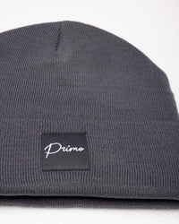 Dark Gray Cursive Beanie