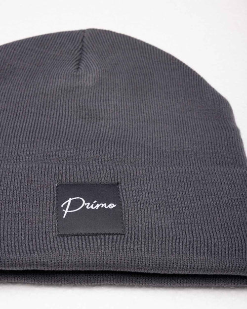 Dark Gray Cursive Beanie