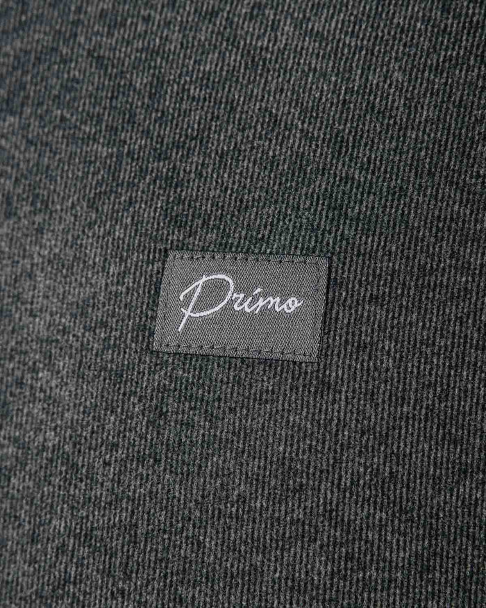 Dark Gray Brushed Rib Knit Hoodie