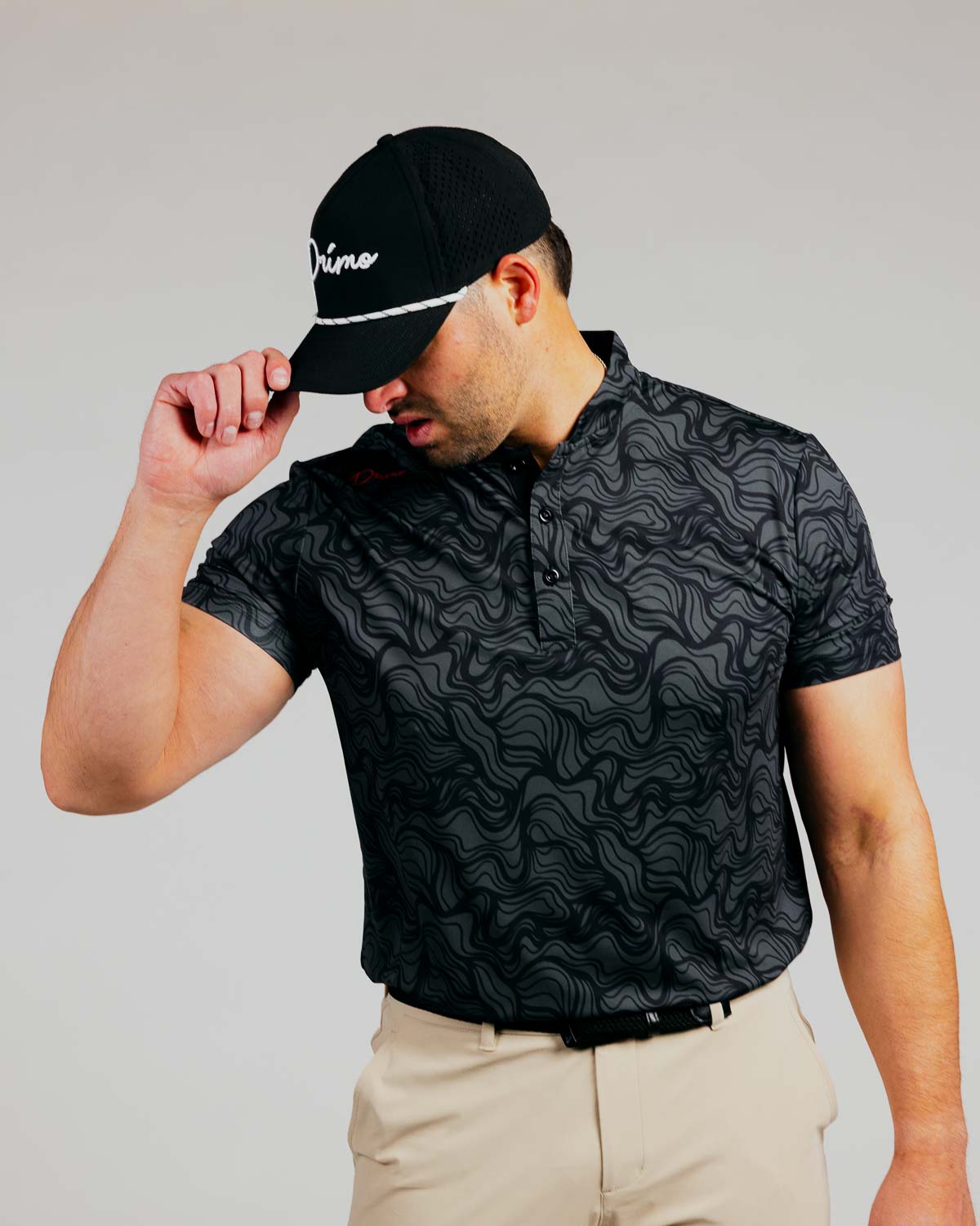 Cursive Blade Polo - Dark Scape