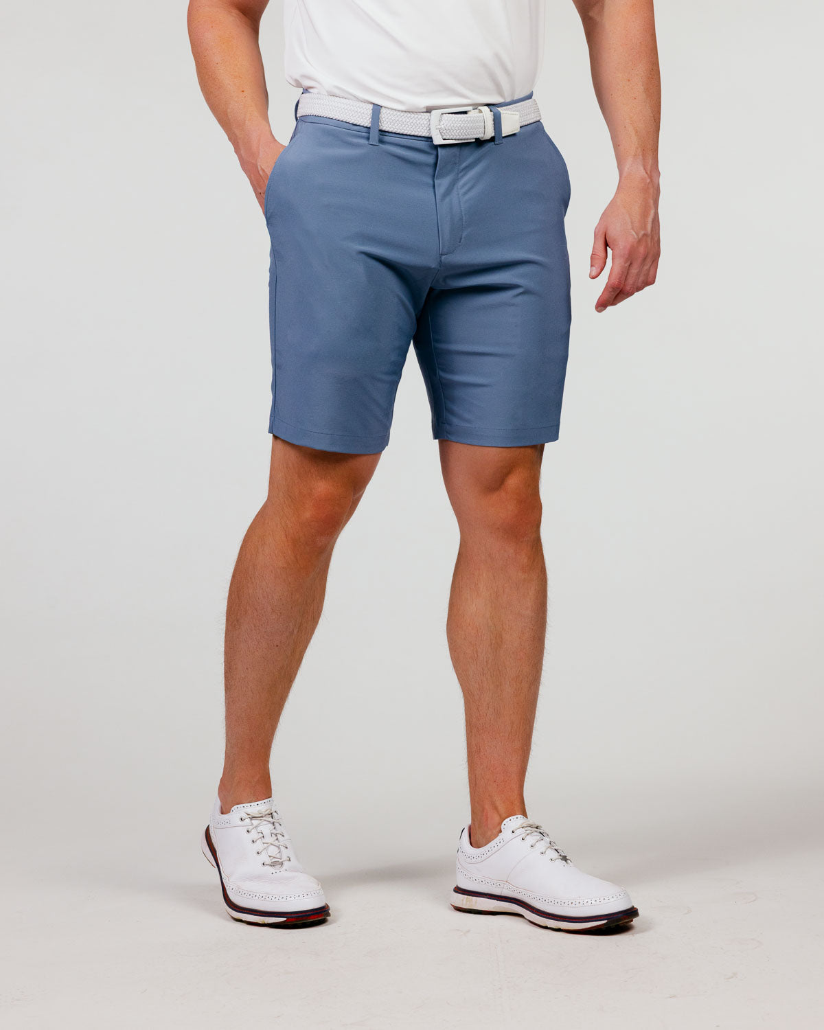 Primo Golf Short - Dusty Blue
