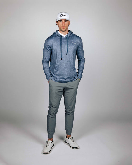 Dusty Blue Speckle Golf Hoodie