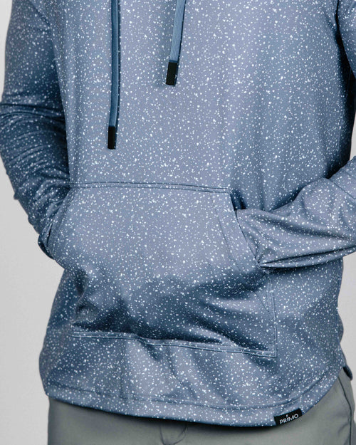Dusty Blue Speckle Golf Hoodie
