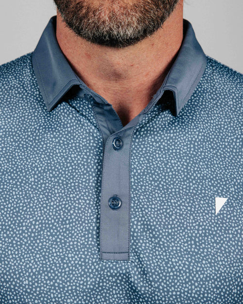 Dusty Blue Pebble Classic Polo