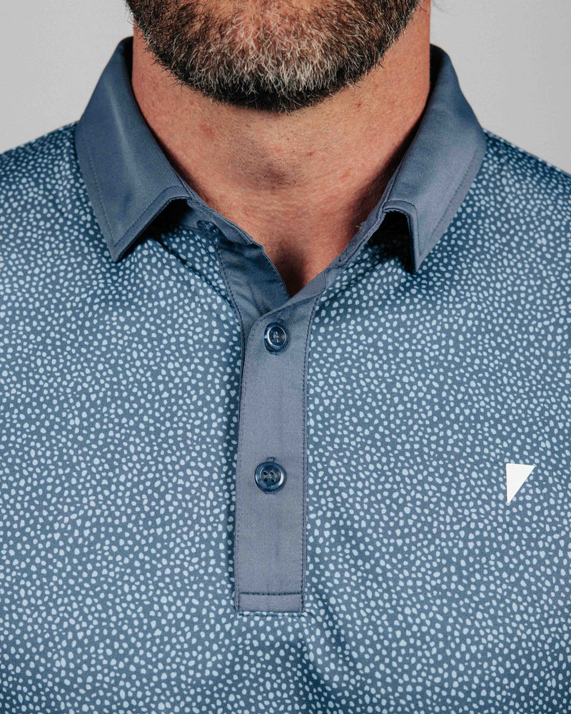 Dusty Blue Pebble Classic Polo