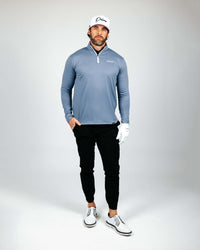 Dusty Blue Classic Quarter Zip