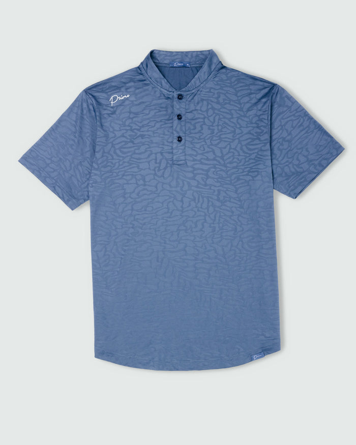 Dusty Blue Luxe Blade Polo