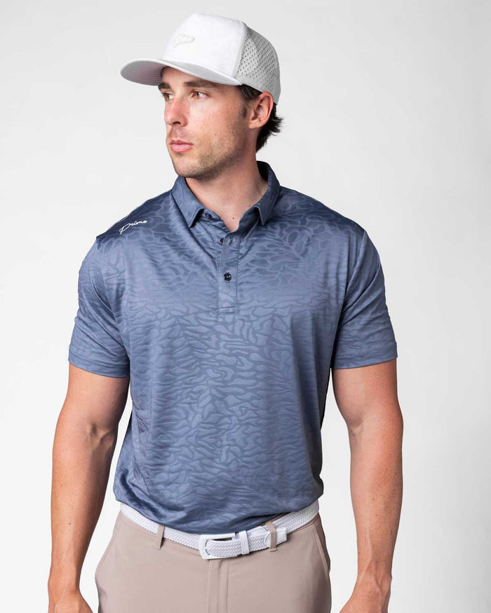 Dusty Blue Luxe Classic Polo