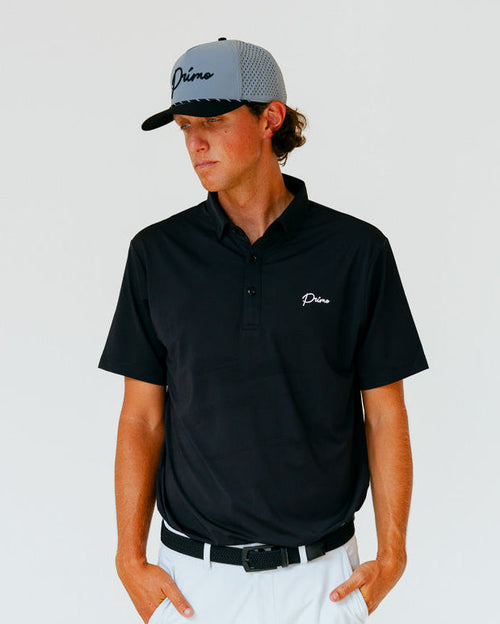 Grant Horvat Essentials Classic Polo - Black