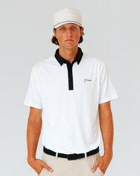 Grant Horvat Essentials Classic Polo - White & Black
