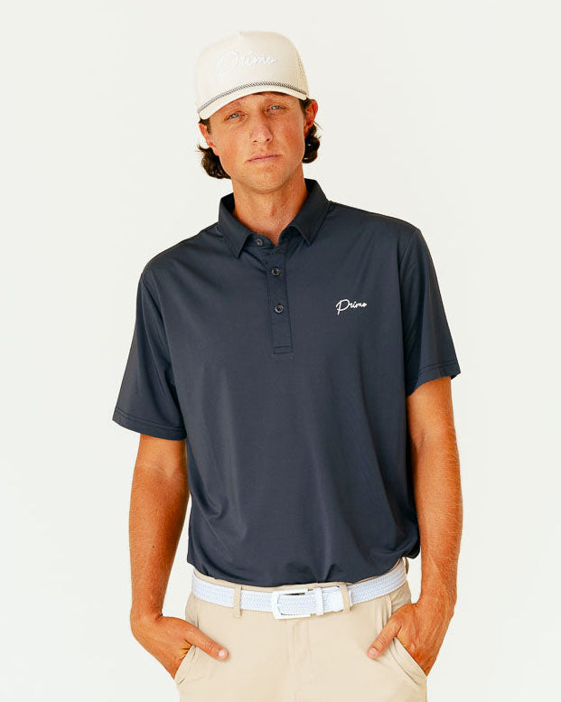 Grant Horvat Essentials Classic Polo - Dark Gray