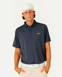 Grant Horvat Essentials Classic Polo - Dark Gray